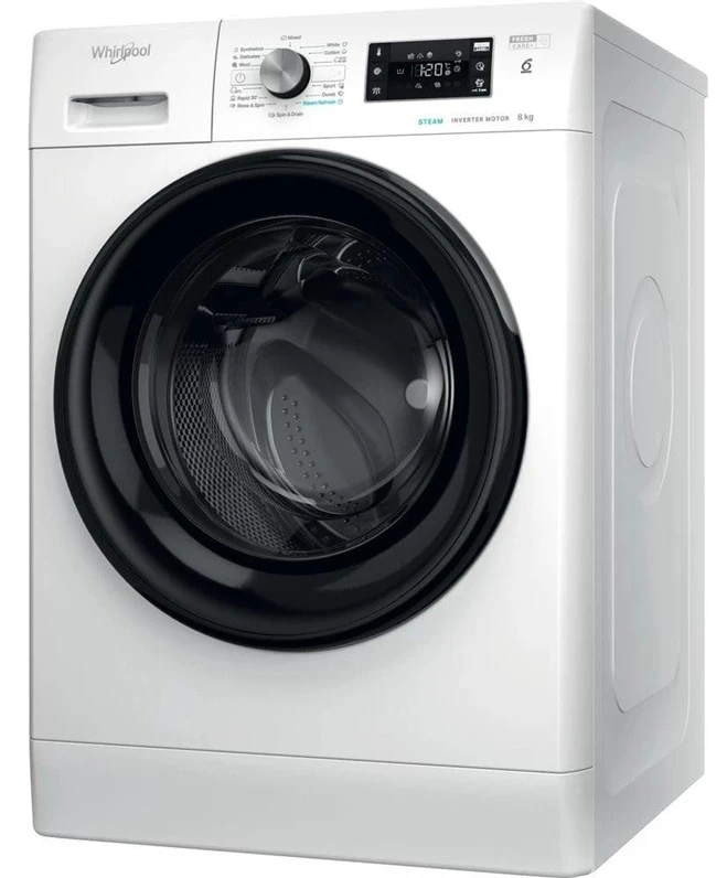 WHIRLPOOL Skalbimo mašina FFB 8469 BV EE, 8kg, 1400 rpm, Energy class A, Gylis 63 cm, Inverter motor, Steam refresh
