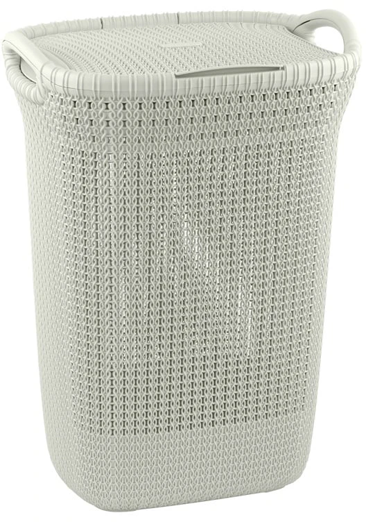 Skalbinių dėžė Curver 228391, 57 l, balta/smėlio spalvos, 45,2 cm x 34,1 cm