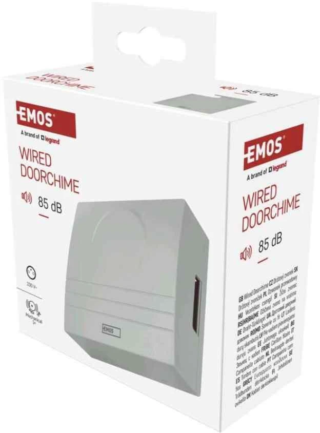 Durų skambutis EMOS P57001 Balta