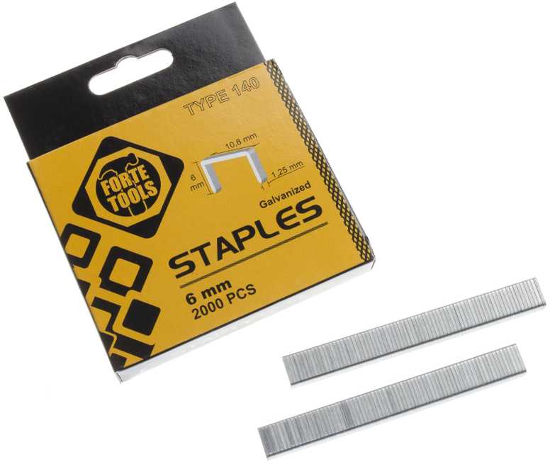 Segtukų kabės Forte Tools 1006HD, 10.8 mm x 1.25 mm, 2000 vnt.