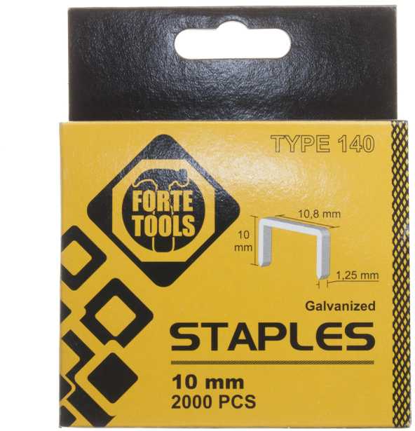 Segtukų kabės Forte Tools 1010HD, 10.8 mm x 1.25 mm, 2000 vnt.