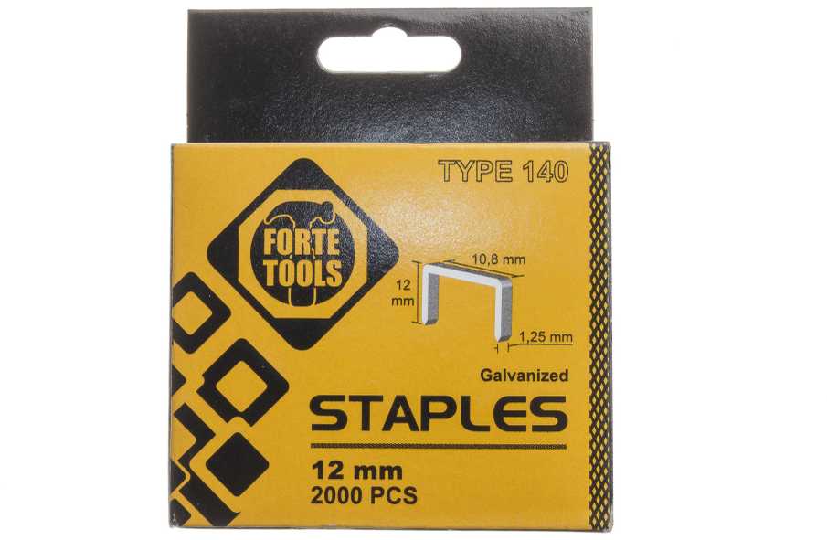 Kabės Forte Tools. 140. 12 mm. 2000 vnt
