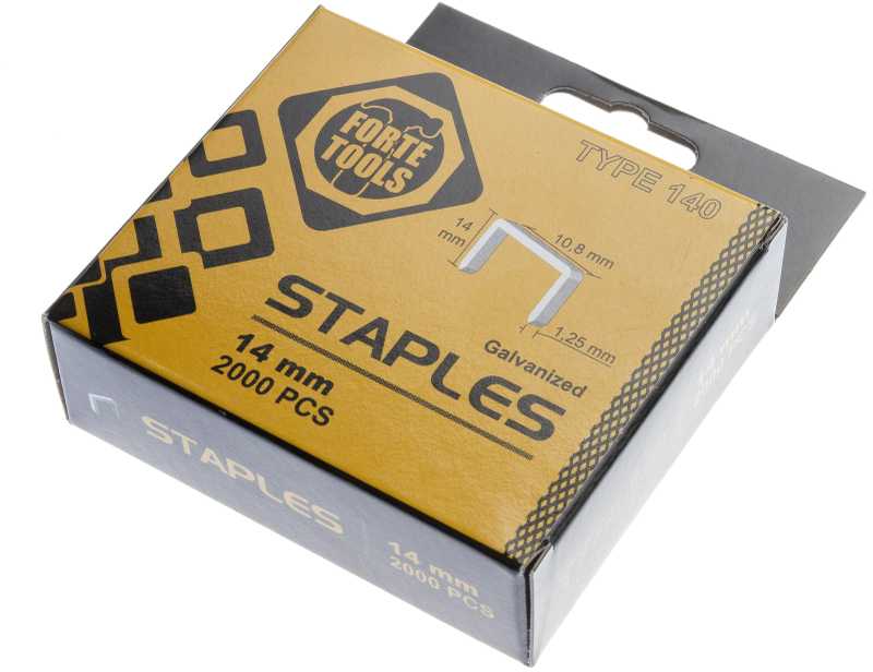 Segtukų kabės Forte Tools 1014HD, 10.8 mm x 1.25 mm, 2000 vnt.