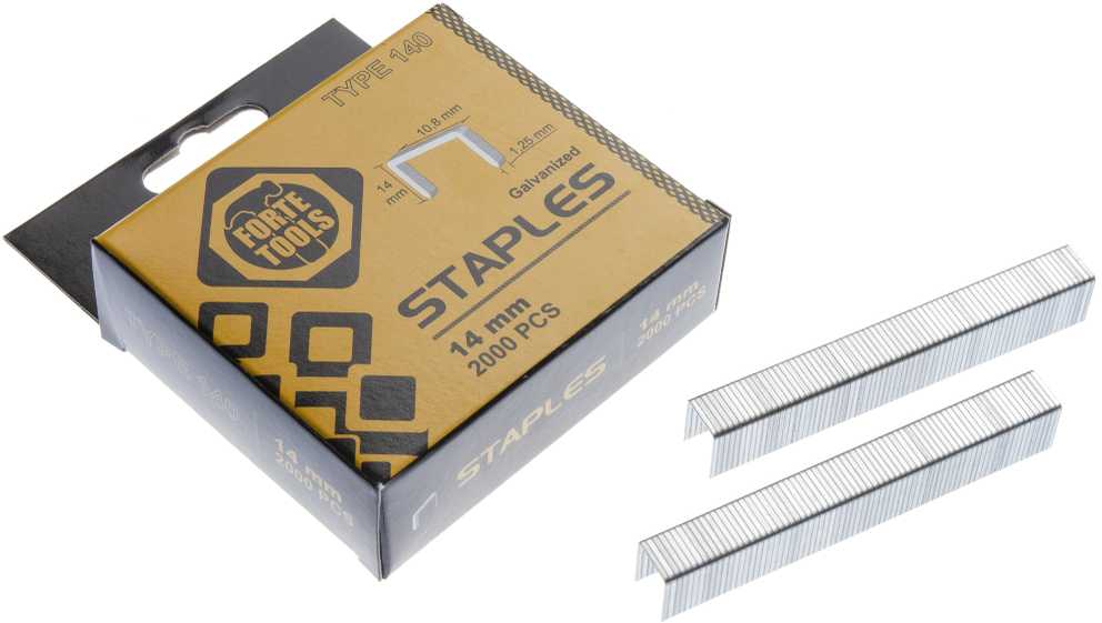 Segtukų kabės Forte Tools 1014HD, 10.8 mm x 1.25 mm, 2000 vnt.