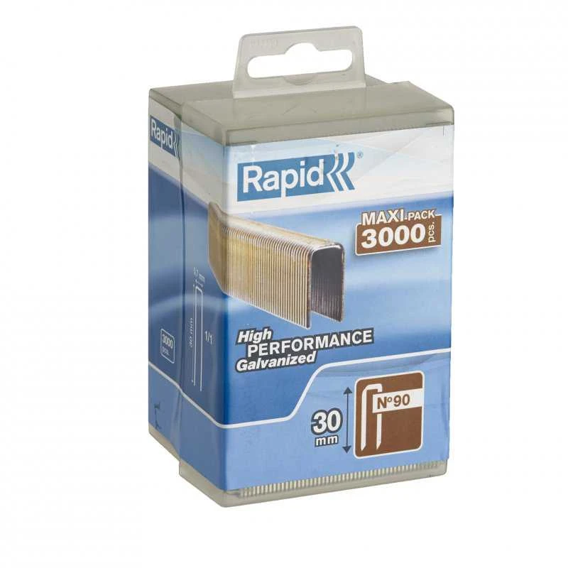 90/30mm 3M Kabės Rapid PP Box Tinka Rapid Airtac PBS 151 3000 vnt