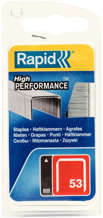 Rapid Kabės Nr53 6mm 1080 vnt plastikinė dėžutė