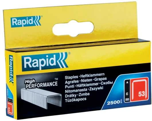 Kabės „Rapid" 53/6 2500 vnt.