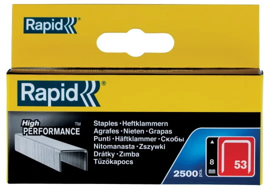 Kabės „Rapid" 53/8 2500 vnt.