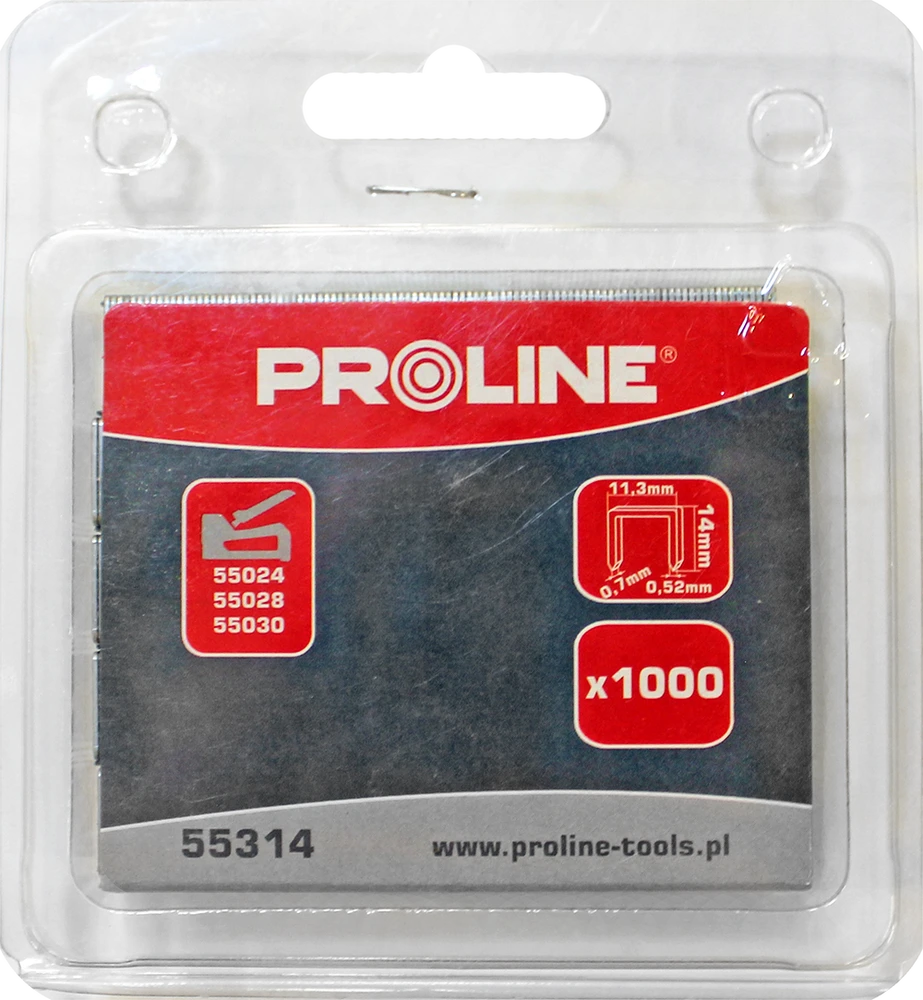 Zszywki Sąsagos A/53 tipo, 14 mm, 11,3 * 0,7 mm, 1000 vnt., proline