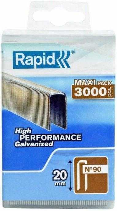 90/20mm 3M Kabės Rapid PP Box Tinka Rapid Airtac PBS 151 3000 vnt