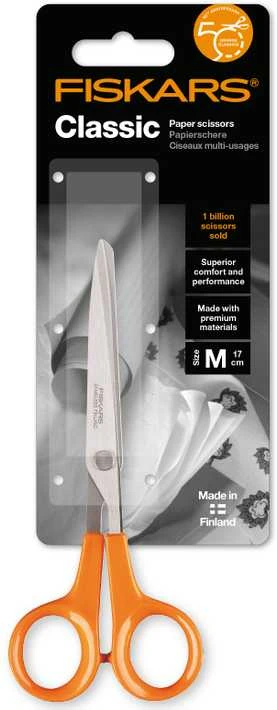 FISKARS Classic žirklės popieriui, 17 cm (1000816)