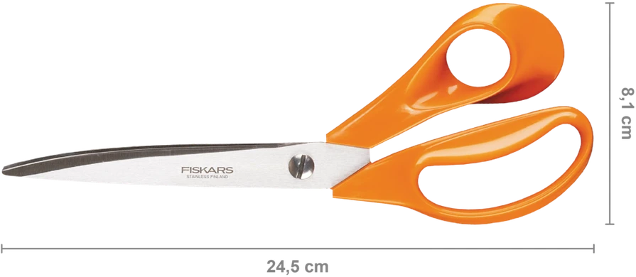Didelės universalios Fiskars Classic žirklės  25 cm, Creating