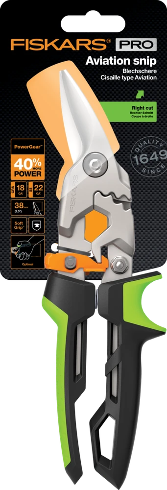 Fiskars PowerGear aviacinės žirklės dešinės