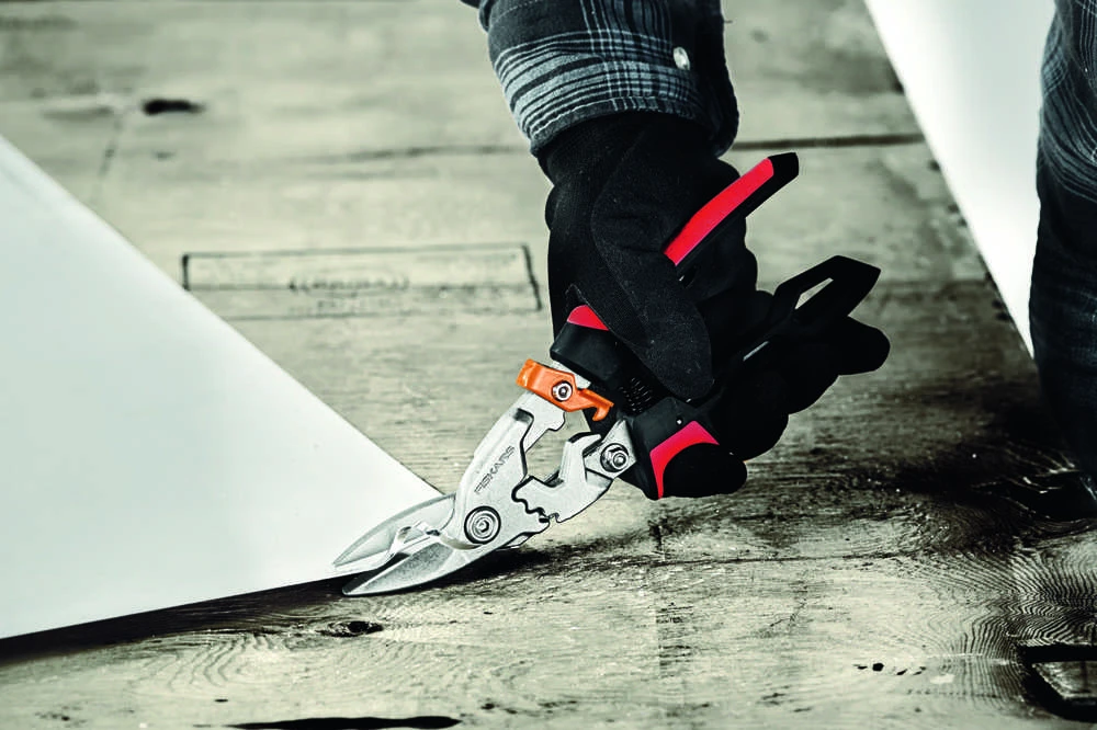 Fiskars PowerGear Aviation skardos žirklės, kairiniam kirpimui