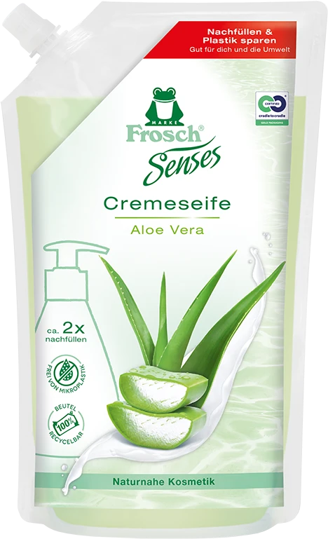 Skystas muilas Frosch SU ALIJOŠIUMI, 500 ml