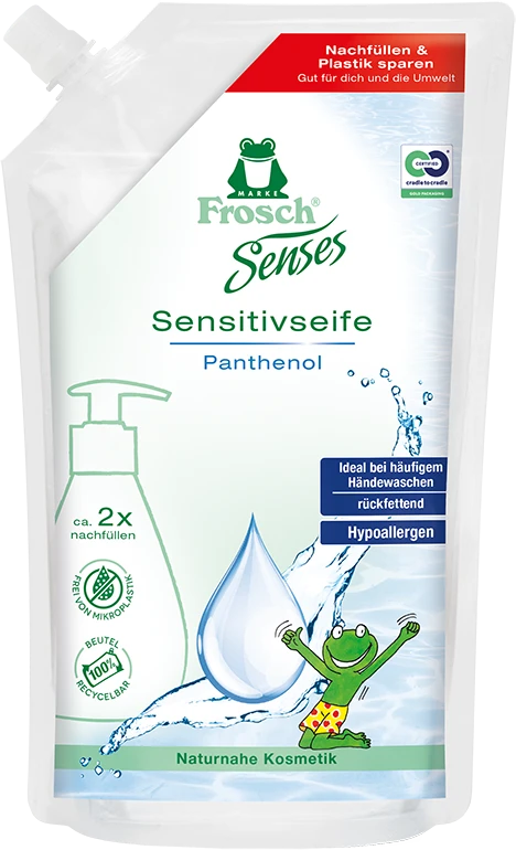 Skystas muilas Frosch VAIKAMS, 500 ml