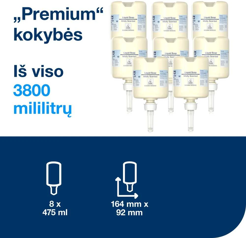 Muilas Tork Premium Mild S2, skystas, 475ml 1901-007
