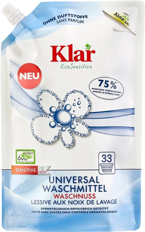 Klar_Ecosens Universalus skystasis skalbiklis KLAR ECOSENSITIVE, 1,5 l