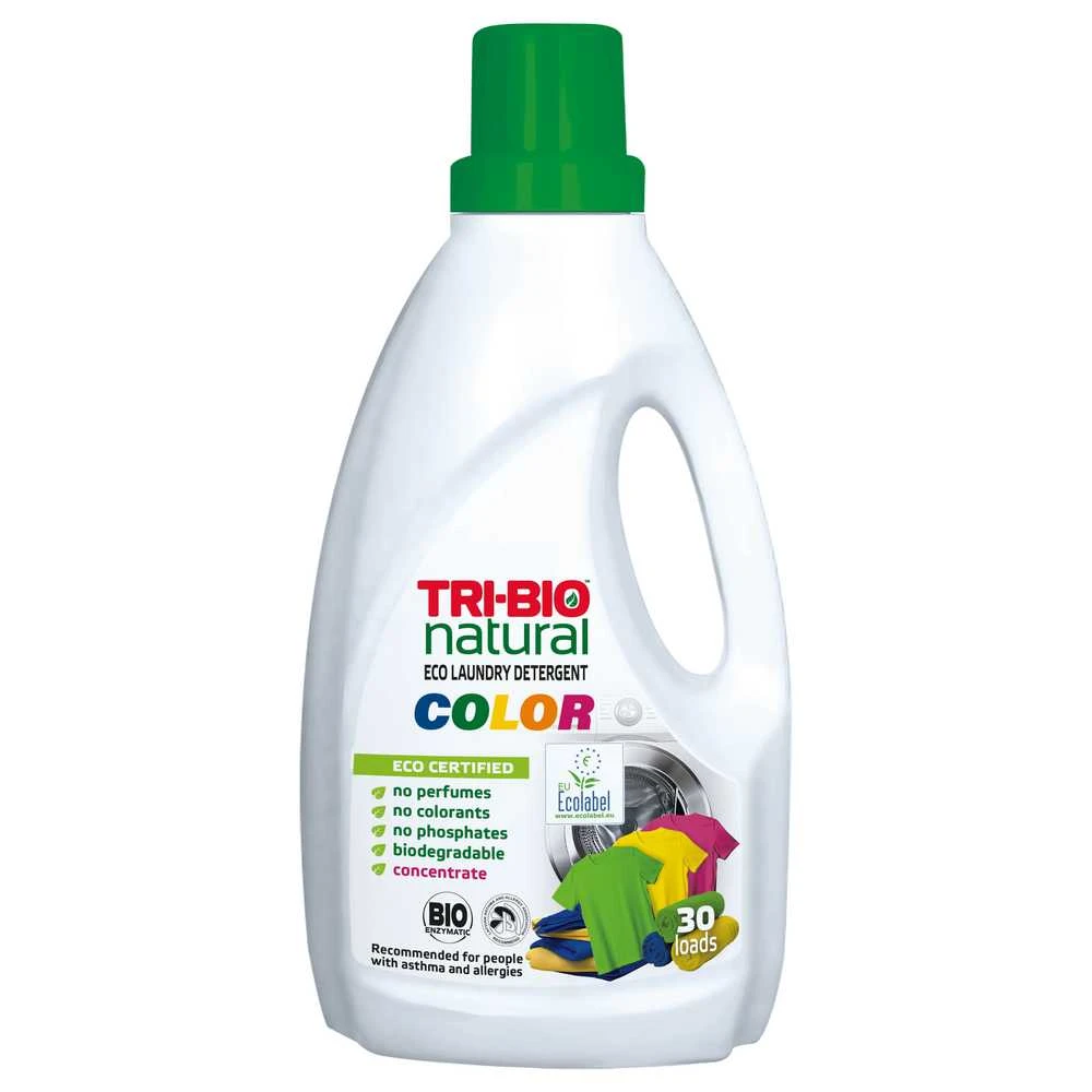 Skalbinių skalbimo priemonė spalvotiems skalbiniams TRI-BIO, 1,42 l