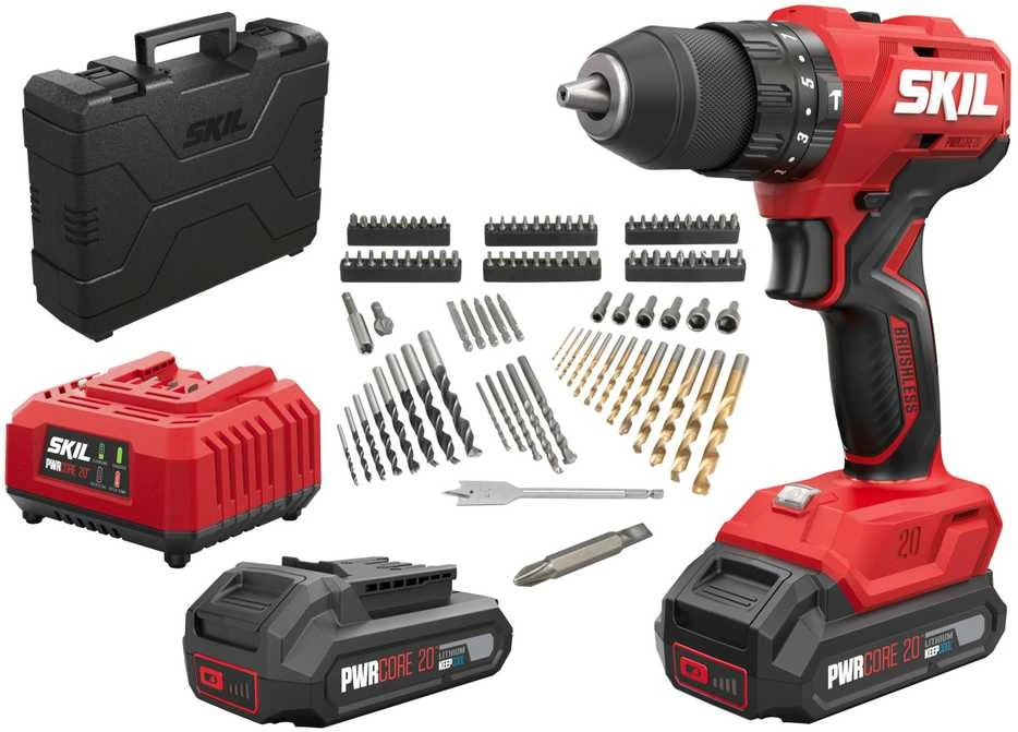 Skil Red Carruzzo akumuliatorinis gręžtuvas 3021HC 20V 2X2AH