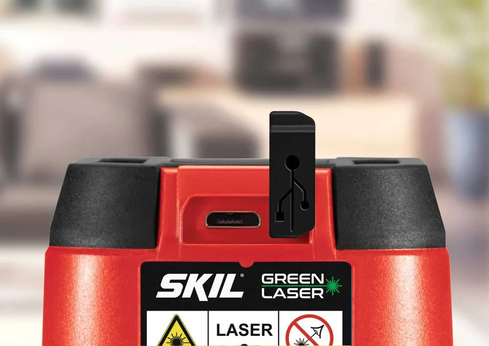 Kryžminis lazerinis nivelyras Skil 1911 DA; 3,7 V; 1x1,2 Ah akum
