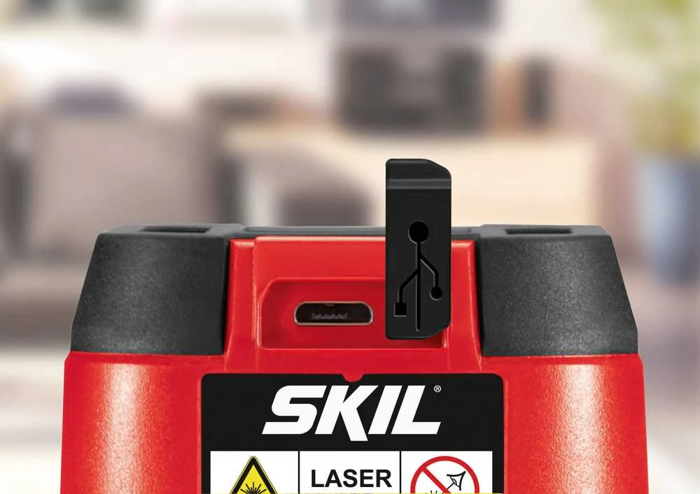 Skil Red Kryžminis lazerinis nivelyras Skil 1910 AA; 3,7 V; 1x1,2 Ah akum.