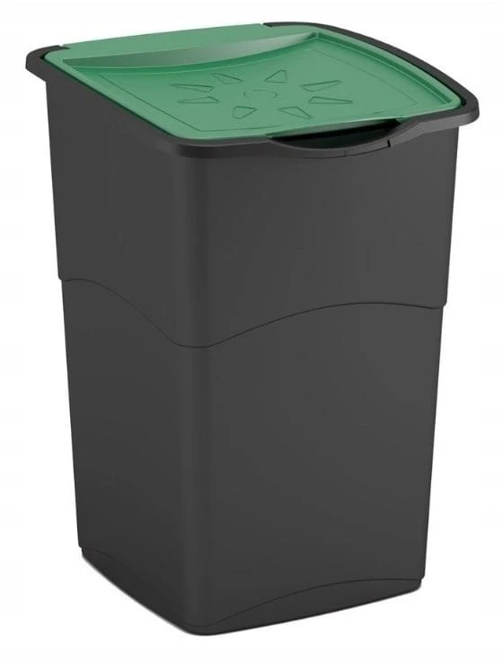 Keter CURVER ŠIUKŠLIADĖŽĖ „KORAL BIN” 47L /JUODA/ ŽALIA