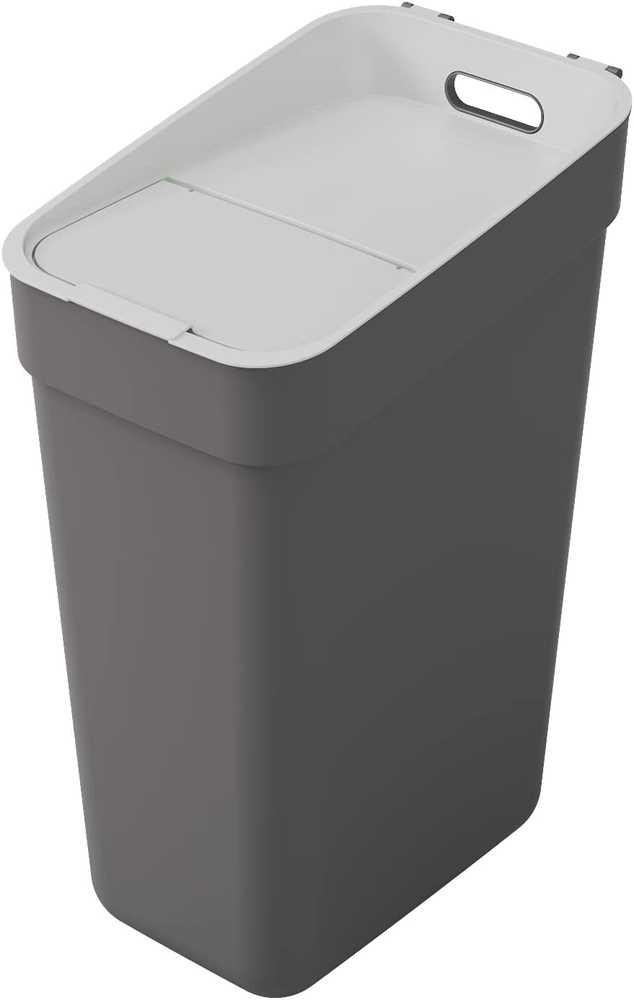 Rūšiavimo šiukšliadėžė CURVER, 30 l, antracito sp.