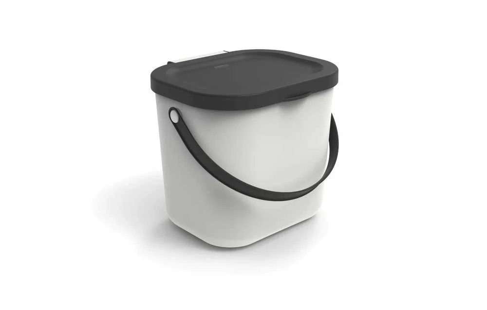 Rūšiavimo šiukšliadėžė Rotho, 6 l, balta/pilka