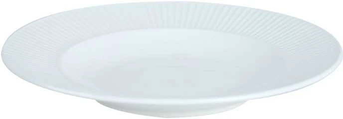Domoletti LĖKŠTĖ VERTIKALIOS LINIJOS BALTA 22CM