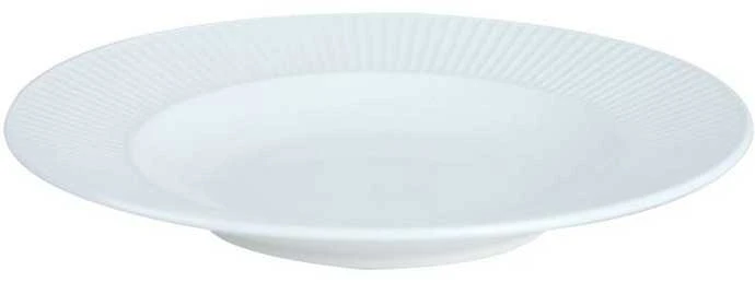 Domoletti LĖKŠTĖ VERTIKALIOS LINIJOS BALTA 22CM