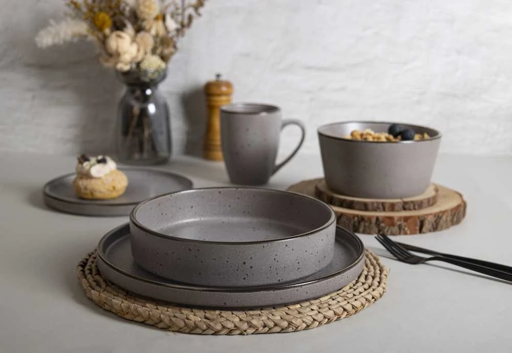 Domoletti DINNER PLATE DOMOLETTI BROWN DOTS 26CM
