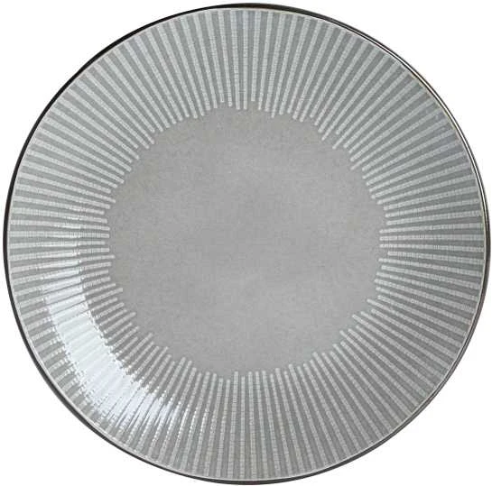 Domoletti PLATE PAD PRINT MET RIM BROWN 27CM