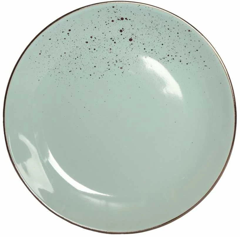 Domoletti SALAD PLATE WITH SPECKLE MINT 19.5CM
