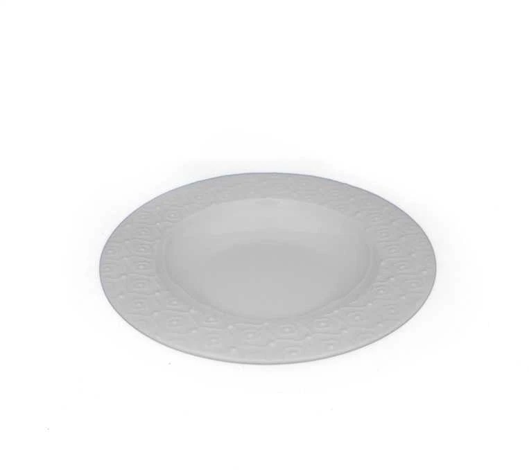 Lėkštė sriubos Domoletti Essence, DIA 25.5 cm, balta sp.