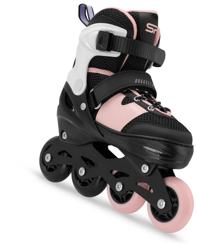 Riedučiai Spokey Trixie 944676. juodi/rožiniai. 31-34