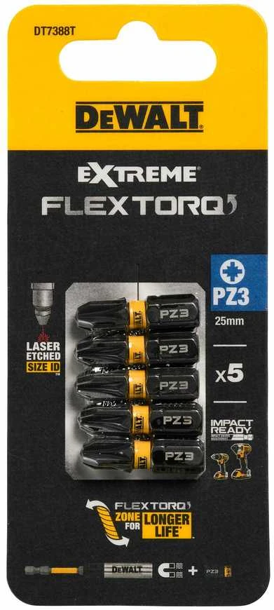 DEWALT KOŃCÓWKA UDAROWA PZ3x25 5szt. EXTREME IMPACT TORSION