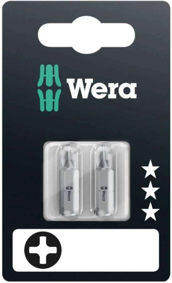 Grąžtas Atsuktuvo antgaliai Wera Torsion 2 vnt PH1 x 25mm