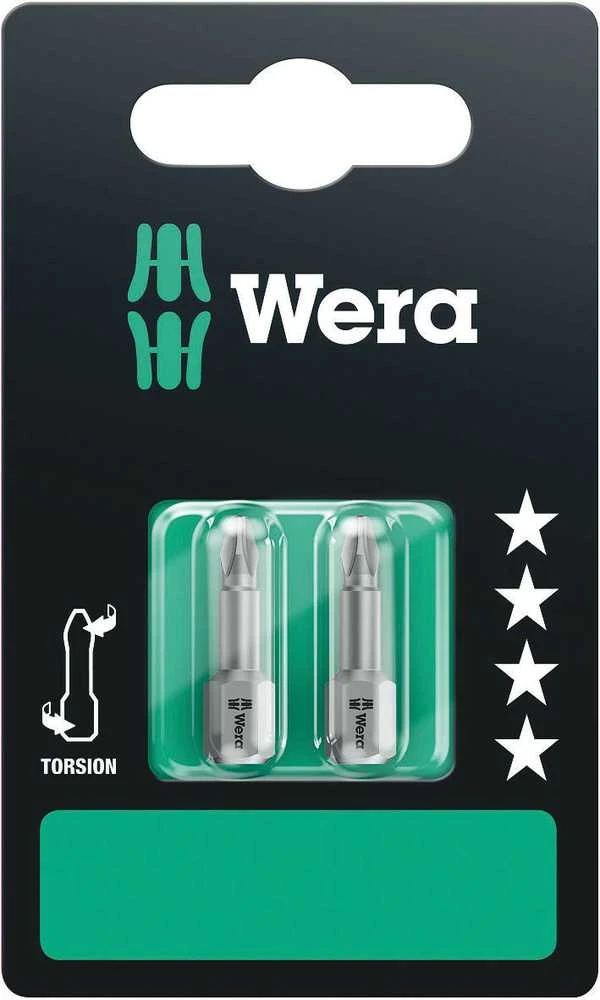 Grąžtas Atsuktuvo antgaliai Wera Torsion 2 vnt PH1 x 25mm