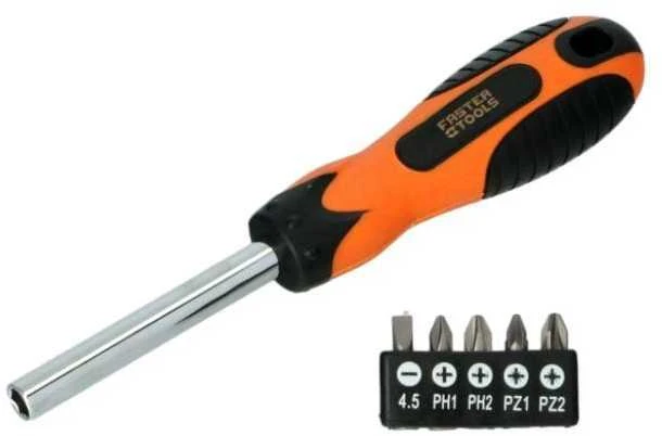 Grąžtas Atsuktuvas su antgaliais FASTER TOOLS