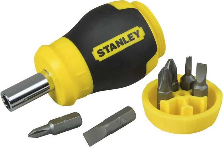 Grąžtas Atsuktuvas Stanley, izoliuotas, 6.5 cm, 6 vnt.