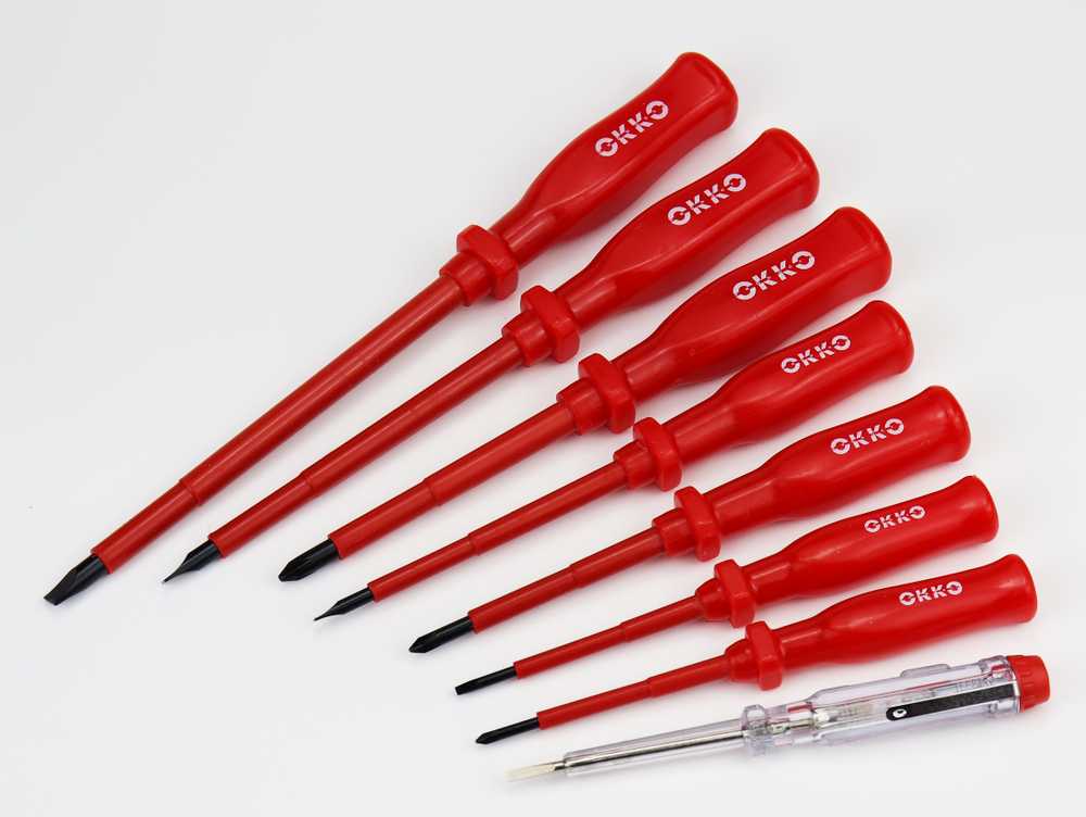 Grąžtas Atsuktuvų rinkinys Okko YF-20301, izoliuotas, 29.5 cm, 8 vnt.