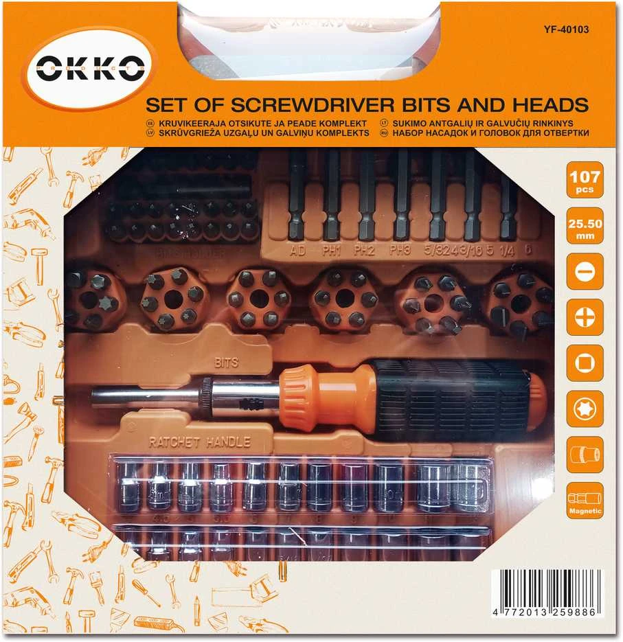 Grąžtas Okko Įrankių rinkinys Ryobi SCREWDRIVER AND BITS SET