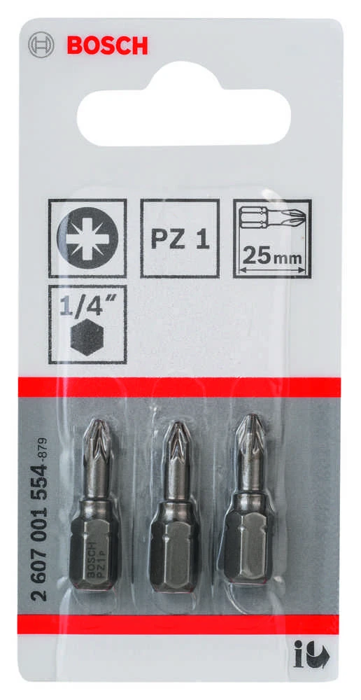 Bosch Suktuvo antgaliai Pz 1 3 vnt, Extra Hart
