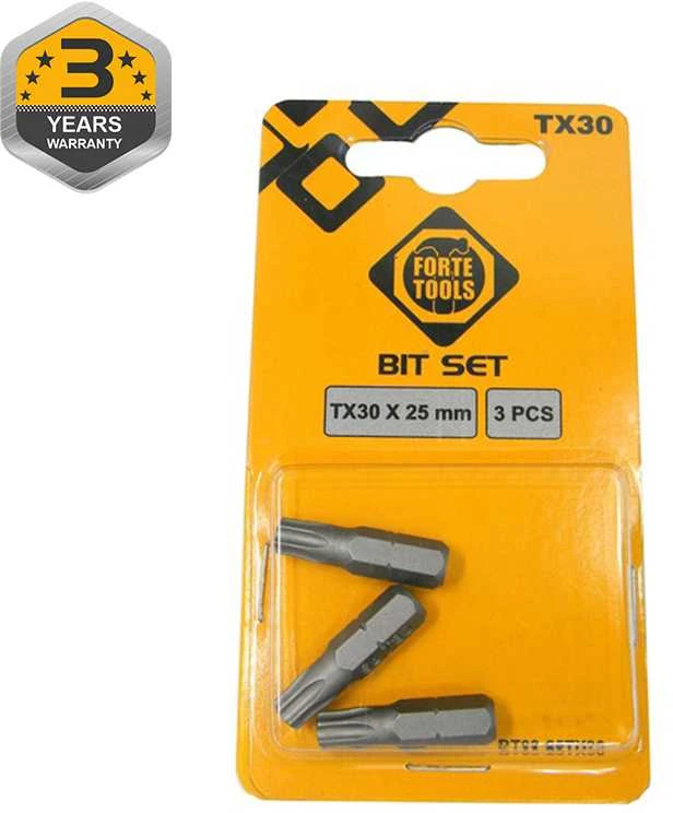 Forte_Tools Atsuktuvų antgaliai Forte Tools TX30, 25 mm, 3 vnt