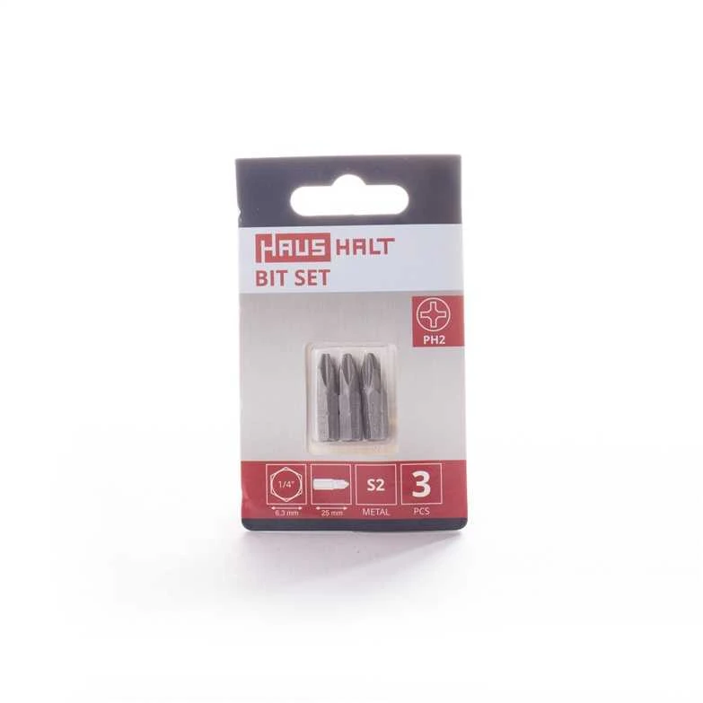 Grąžtas Atsuktuvų antgalių komplektas Haushalt PH2, PH2, 25 mm