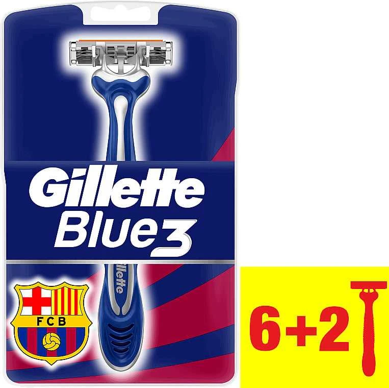 Gillette Blue3 Razor, 8 pc