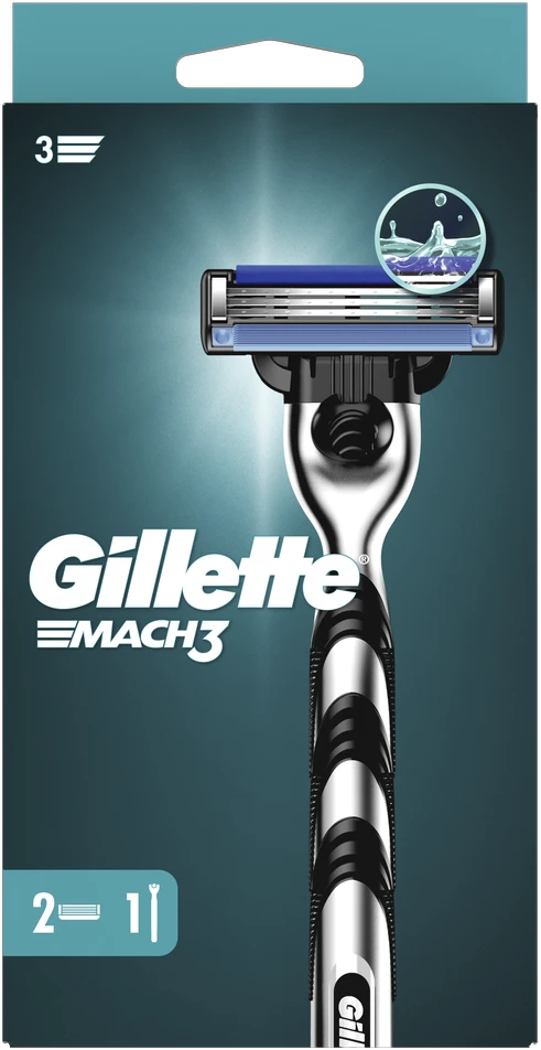 Gillete Skustuvas Gillette MACH3, 2 galv.