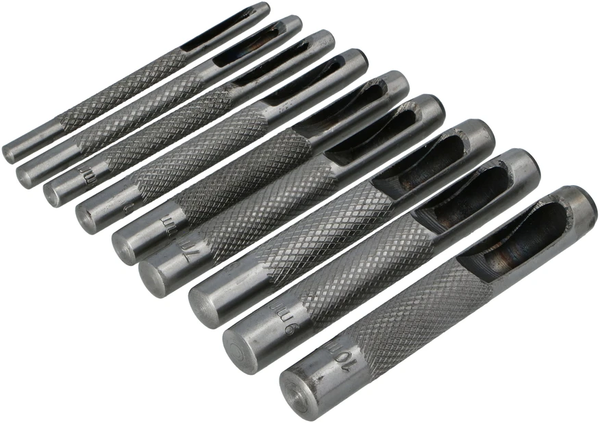 Skylių pramušėjų rinkinys, FASTER TOOLS, 9 vnt.
