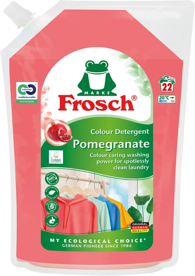 Skysta skalbimo priemonė ,,Frosch'' su granatais,1,5 l